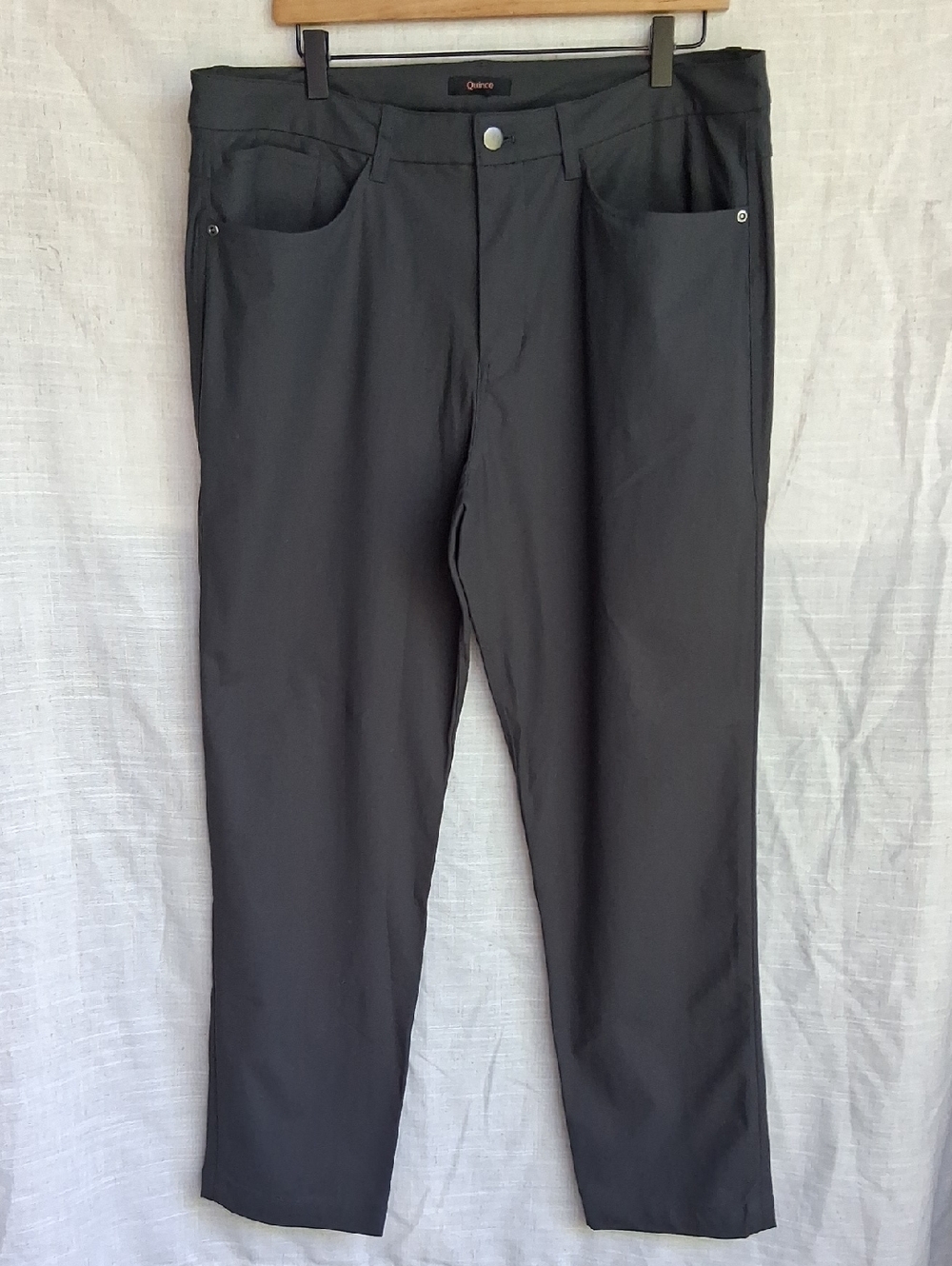 Quince 5 Pocket Tech Pant Slim Fit Steel 36×30